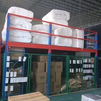 Étagères de mezzanine en acier robustes modulaires personnalisables - Assemblage par boulons - Certifiées CE - Revêtement en poudre - Stockage en entrepôt pour le commerce électronique