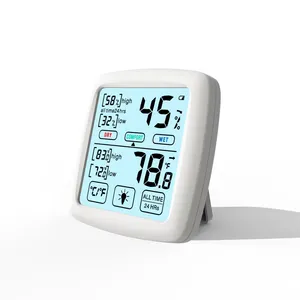 厂家直销供应温度计和湿度计/带大型LCD显示屏的优质电子温湿度计