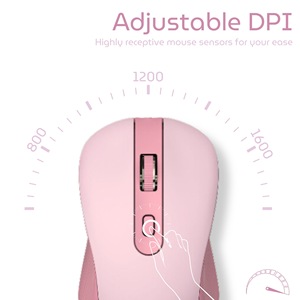 ชุดเมาส์คีย์บอร์ดไร้สายแบบมีไฟสี RGB น่ารักแบบย้อนยุคยูเอสบีเสียงเงียบชุดคอมโบแล็ปท็อปสำหรับเด็กผู้หญิงเล่นเกมพลาสติก - Product Image 4