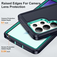 Coque de Téléphone Robuste pour Samsung S25 Edge S25 S24 Ultra S23 FE S22 Plus A26 A36 A16 A06 A15 A13 A14 A53, Protection Anti-Choc et Anti-Chute