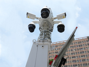 Chuyên nghiệp di động năng lượng mặt trời-powered CCTV tháp Camera off-lưới điện thoại di động giám sát trailers cho trên trang web xây dựng - Product Image 6