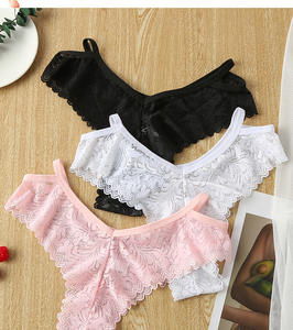 <span class=keywords><strong>Tanga</strong></span> de encaje con patrón de flores para Fitness, nuevo diseño, calidad - Product Image 5