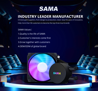 SAMA refroidissement par eau pc gaming 120mm cpu cooler avec affichage CPU système de refroidissement liquide à eau