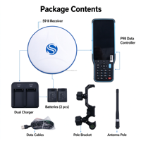 Penerima GPS RTK GNSS Stonex S9II/S900+/S900A dengan Aplikasi SurPad, Peralatan Survei, Pengukuran Kemiringan, Stasiun Rover, Berperingkat IP67 - 30 ℃ -60 ℃