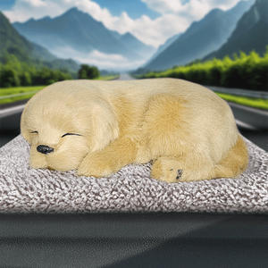 Ornement d'intérieur créatif super moelleux Simulation d'animal de compagnie de <span class=keywords><strong>chien</strong></span> en peluche super douce pour voitures Techniques lavées Accessoire anti-stress - Product Image 5