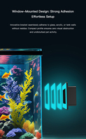 Cámara Inalámbrica para Pecera 1080P WiFi, Monitor de Acuario con Audio Bidireccional, Visión Nocturna y Detección de Movimiento