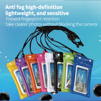 Pochette étanche pour téléphone portable à triple pliage, sac étanche transparent, sac étanche en PVC, sac universel pour téléphone portable