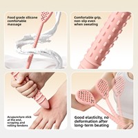 Planche de massage Gua Sha en silicone, bâton de massage par percussion stimulant les méridiens, marteau de fitness pour le cou, le dos et les jambes, outil de tapotement corporel