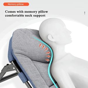 OEM individual de lujo cama plegable portátil de cinco engranajes ajustable al aire libre viaje jardín tienda de campaña cuna moderna Lettino <span class=keywords><strong>Catre</strong></span> - Product Image 2
