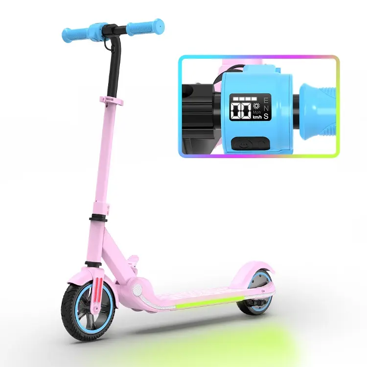 2023 EU USA warehouse nuovo 150W 16 km/h pieghevole per bambini scooter elettrico kick scooter e scooter a piedi con luci a led per bambini 6-12