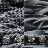 Couverture lestée tissée unie à succès pour adultes, couleur et poids personnalisés, prête pour la maison, l'avion et les voyages