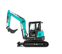 Mini-excavatrice SWE60UF 6 tonnes à balancier zéro avec fonction d'écartement de la flèche, moteur Kubota V2607 Stage V, idéale pour les espaces restreints et la construction urbaine