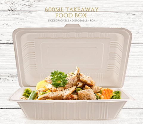 Boîtes de vaisselle et plateaux à gobelets biodégradables - Emballages alimentaires en amidon de maïs