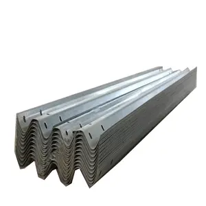 High Quality W Beam Wrought Steel Highway Roadside Guardrail Safety Crash Traffic Barrier in Metal Guarden Fence