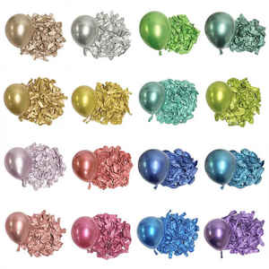 Vente en gros <span class=keywords><strong>guirlande</strong></span> de ballons à air à l'hélium <span class=keywords><strong>rose</strong></span> arc-en-ciel de 5 pouces joyeux anniversaire ballon rond en latex de 5 pouces en métal chromé métallique - Product Image 5