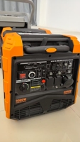 Générateur d'énergie portable à essence 5500W avec moteur 4 temps, tension nominale 380V, démarrage automatique à distance, fréquence 60Hz pour usage domestique