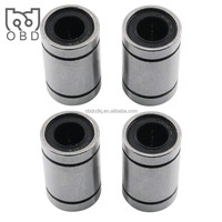 Rodamiento Lineal LM8UU de Acero Cromado de Precisión P0 para Máquina de Carpintería, Herramienta Mecánica, Movimiento Deslizante, Diámetro de Eje de 25 mm, 3D