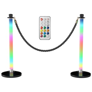 RGB LED Light-Up Rope Barrier bài thiết kế mới lưu lượng truy cập <span class=keywords><strong>stanchions</strong></span> cho hộp đêm bar bên trang trí - Product Image 1