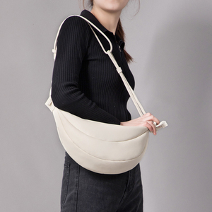 Gionar — <span class=keywords><strong>sac</strong></span> à bandoulière en <span class=keywords><strong>cuir</strong></span> blanc, marque privée, mode d'usine, Mini <span class=keywords><strong>banane</strong></span>, pour femmes - Product Image 4