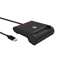 Lector de Tarjetas Inteligentes ZOWEETEK 5V, 3V y 1.8V ISO 7816 Clase A, B y C, Lector y Grabador de Tarjetas Tipo C, Lector de Tarjetas IC y de Identificación para Teléfono