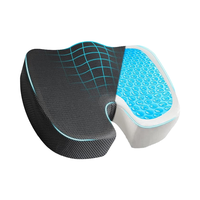 Coussin de siège en gel confortable pour chaise de bureau, soulagement de la sciatique et des douleurs du coccyx, en mousse à mémoire de forme, idéal pour les longues sessions assises