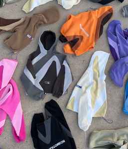 เสื้อฮู้ดซิป Yingling Autumn Heavyweight ผ้าฝ้ายหนา 100% พร้อมลายพิมพ์ DTG ทรงบ็อกซี่แบบครอป - Product Image 5