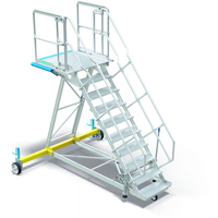 Plateforme de travail mobile robuste à roues, hauteur réglable, pour réparation/remplacement, usage industriel, aéronautique et entrepôt