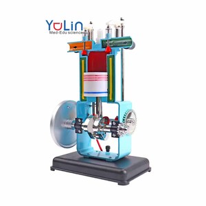 Moteur à essence Laboratoire de physique du premier cycle du secondaire Équipement éducatif Modèle de moteur à essence à deux temps pour l'école - Product Image 1