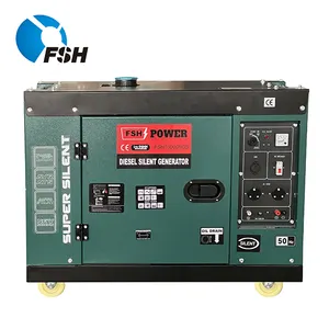 เครื่องกําเนิดไฟฟ้าดีเซลเงียบสุด FSH7500DS 5KW 6kw7kw KAMA KIPOR เครื่องกําเนิดไฟฟ้าดีเซล 186F 188F 192F เครื่องยนต์