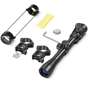 כוונת מתכתית 3-9x40 עמידה למים עם תאורה אופטית אדומה/ירוקה ותושבות - Product Image 4