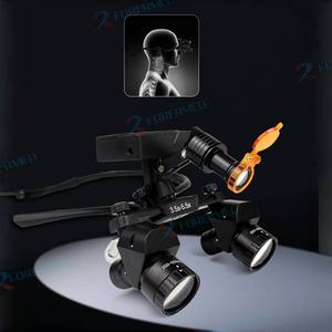 Campo de visión Hd Lupa dental 3,5-5.5x Operación de aumento Lupa de ángulo portátil Faro inalámbrico LED - Product Image 5