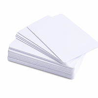Carte PVC blanche vierge NFC NFC216 13,56 MHz, carte intelligente RFID compatible avec les smartphones compatibles NFC
