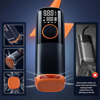 Portable Digital Tire Inflator Fast Inflation Auto Shut-Off Stop LCD Display 150PSI Car Tire Inflator with Preset Pressure