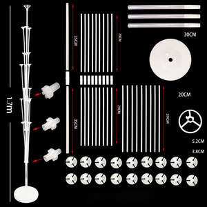 Kit de Columnas para Globos, Kit de Soporte para Globos, Base para Poste de Globos, Decoración para Fiestas de Cumpleaños, Bodas y Hogar - Product Image 2