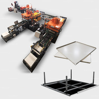 KINGREAL Ligne de perforation de dalles de plafond en aluminium entièrement automatique 600x600 pour dalles de plafond en aluminium