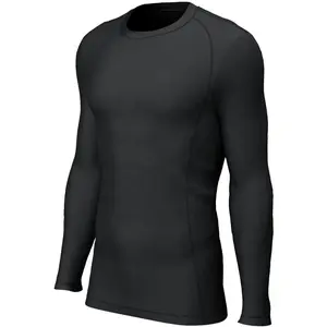 Tops de compresión de manga larga para hombre, camisas largas para correr, capas base de entrenamiento, medias deportivas activas