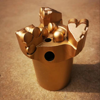 Usine 101mm Trois ailes PDC Concave Foret PDC Drag Bit PDC Blade Bit pour L'extraction Du Charbon