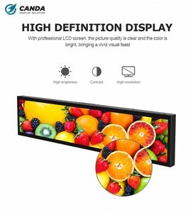 New 37" Ultra Wide Stretched Bar LCD Display with USB <strong>Interface</strong> Built-in Speaker for Desktop Use in Industrial Applications - Product Image 1