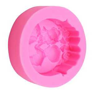 Vòng tay trong tay cậu bé & Cô Gái Hôn bề mặt Tự làm Silicone trang trí sáp xà phòng Ổ nến Mousse Bánh sô cô la khuôn - Product Image 3