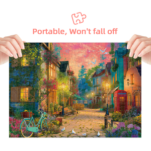 Rompecabezas Floral Lane Grey Board de 1000 piezas, 700x500mm, calidad de impresión offset, póster 1:1, ajuste seguro, acabado mate, caja de regalo para adultos - Product Image 4