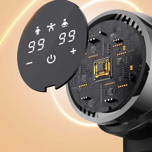 2025 Mini portabel pistol Fascia nirkabel pengendali waktu jarak jauh baterai 1500mAh desain multi-kepala untuk gelombang kejut relaksasi otot - Product Image 6