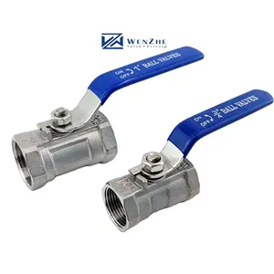 Dài Xử Lý Áp Suất Thấp 1 1/4 "Thép Không Gỉ 316 304 Một Mảnh Nút Dây Bóng Van Npt Bspt Bspp G