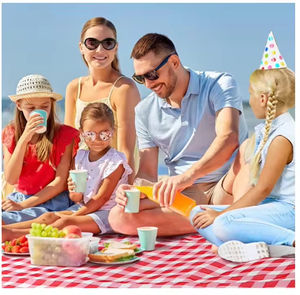 Durable Outdoor <b>Picnic</b> <b>Blanket</b> Foldable <b>Waterproof</b> Oxford Material Sand Beach Mat <b>Large</b> 80*60in for Camping Travel Family - Product Image 2