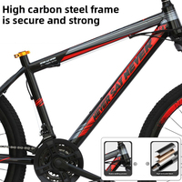 VTT de montagne de bonne qualité fabriqué en Chine, pas cher, 18-29 pouces, 21 vitesses, cadre en aluminium, avec frein à disque, pour la descente