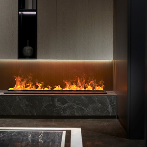 <span class=keywords><strong>Chimenea</strong></span> Eléctrica Negra de Vapor de Agua Atomizado 3D de 1500 mm con Control Remoto y Control por Aplicación Móvil - Product Image 5