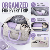 Sac de voyage léger personnalisé OEM avec poche étanche, bandoulière réglable et cinq couleurs pour marques et détaillants