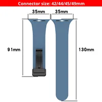Compatible avec les montres, bracelet de montre en silicone sport, boucle pliante, largeur de bande 42 mm/38 mm