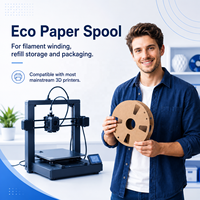 Bobine de filament d'imprimante 3D vide en carton recyclé personnalisée, bobine en papier écologique pour impression 3D