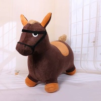 Hopping Cow Horse, enfant en bas âge fille garçon gonflable rebondissant Animal Hopper jouet bébé cadeau d'anniversaire 18 mois 2 3 4 ans enfant-vache