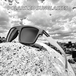 Gafas de Sol Polarizadas de Lujo Unisex, Montura Cuadrada Gris de PC, Protección UV400, para Conducir, Pescar y Deportes - Product Image 6